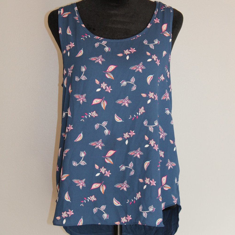 Floral Blue Blouse